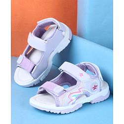 Cute Walk by Babyhug Sandal With Velcro Closure - Purple