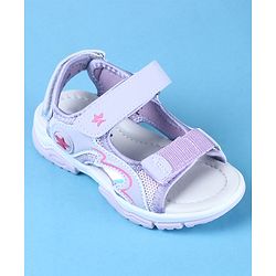 Cute Walk by Babyhug Sandal With Velcro Closure - Purple