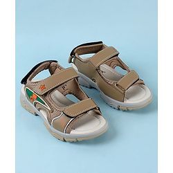 Cute Walk by Babyhug Velcro Closure Sandals - Brown
