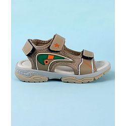 Cute Walk by Babyhug Velcro Closure Sandals - Brown