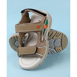 Cute Walk by Babyhug Velcro Closure Sandals - Brown
