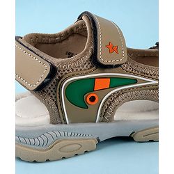 Cute Walk by Babyhug Velcro Closure Sandals - Brown
