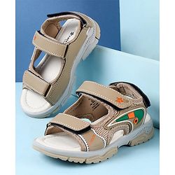 Cute Walk by Babyhug Velcro Closure Sandals - Brown