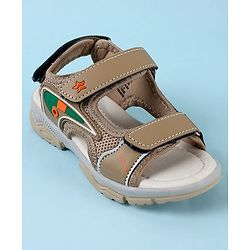 Cute Walk by Babyhug Velcro Closure Sandals - Brown