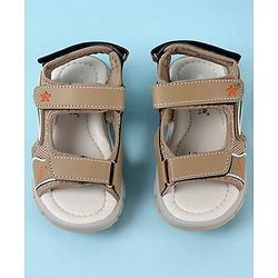 Cute Walk by Babyhug Velcro Closure Sandals - Brown