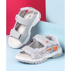 Cute Walk by Babyhug Velcro Closure Sandals - Brown