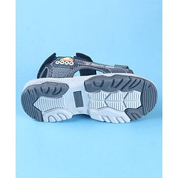 Cute Walk by Babyhug Velcro Closure Sandals with Vehicle Applique - Brown