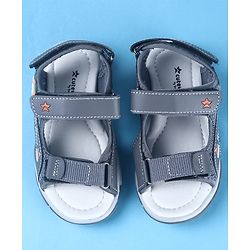 Cute Walk by Babyhug Velcro Closure Sandals with Vehicle Applique - Brown