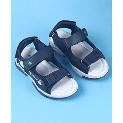 Cute Walk by Babyhug Velcro Closure Sandals with Vehicle Applique - Brown