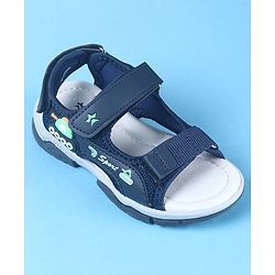 Cute Walk by Babyhug Velcro Closure Sandals with Vehicle Applique - Brown