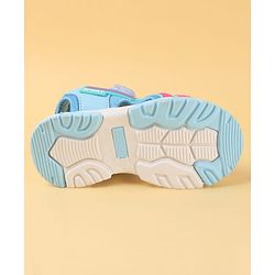Cute Walk by Babyhug Velcro Closure Sandals with Tape & Text Applique - Peach