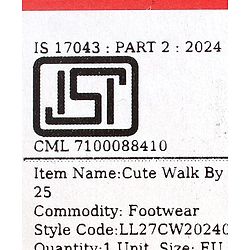 Cute Walk by Babyhug Casual Shoes Solid Color With Logo Print  - Black