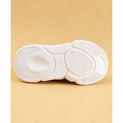 Cute Walk by Babyhug Casual Shoes Solid Color With Logo Print  - Black