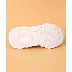 Cute Walk by Babyhug Casual Shoes Solid Color With Logo Print  - Black