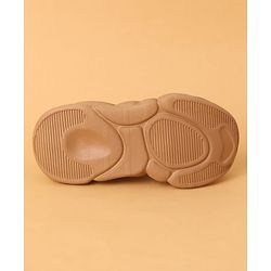 Cute Walk by Babyhug Casual Shoes Solid Color With Logo Print  - Black