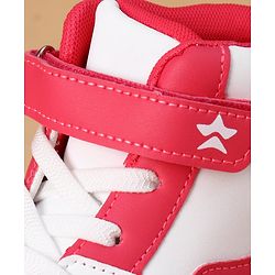 Cute Walk by Babyhug Velcro Closure Casual Shoes - Dark Pink