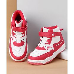 Cute Walk by Babyhug Velcro Closure Casual Shoes - Dark Pink