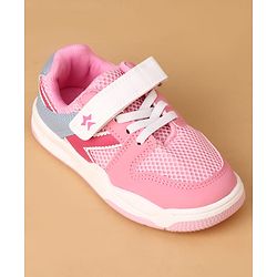Cute Walk by Babyhug Casual Shoes With Velcro Closure - Pink