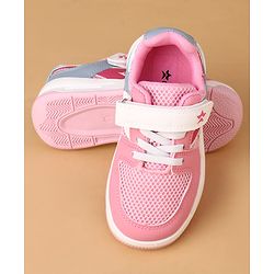 Cute Walk by Babyhug Casual Shoes With Velcro Closure - Pink
