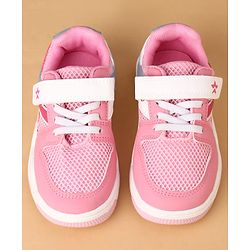 Cute Walk by Babyhug Casual Shoes With Velcro Closure - Pink