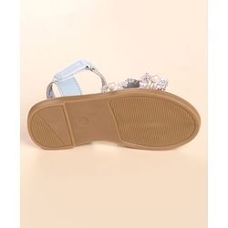 Cute Walk by Babyhug Velcro Closure Sandals With Pearl Detailing - Pink