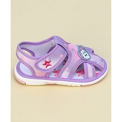 Cute Walk by Babyhug Velcro Closure Sandal With Mesh - Purple