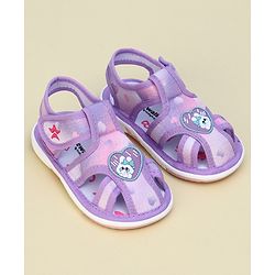 Cute Walk by Babyhug Velcro Closure Sandal With Mesh - Purple