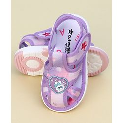 Cute Walk by Babyhug Velcro Closure Sandal With Mesh - Purple
