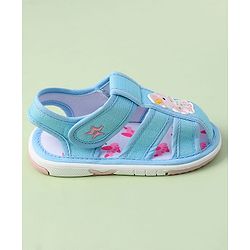 Cute Walk by Babyhug Velcro Closure Sandals With Mesh - Blue
