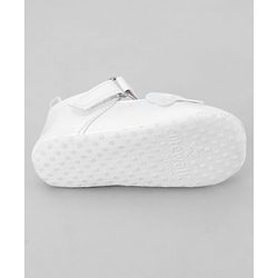 Cute Walk by Babyhug Velcro Closure Booties with Bow Applique - Pink