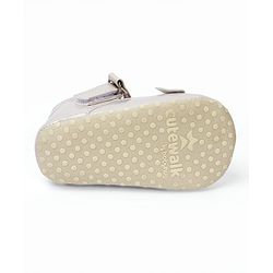 Cute Walk by Babyhug Velcro Closure Booties with Bow Applique - Pink