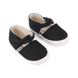 Cute Walk by Babyhug Slip On Booties With Bow Applique - Pink