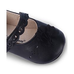 Cute Walk by Babyhug Booties with Velcro Closure & Floral Applique - White