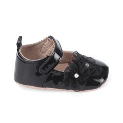 Cute Walk by Babyhug Booties with Velcro Closure & Floral Applique - White