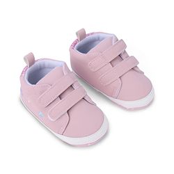 Cute Walk by Babyhug Booties with Velcro Closure - Pink
