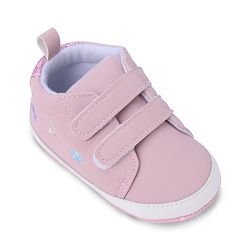 Cute Walk by Babyhug Booties with Velcro Closure - Pink