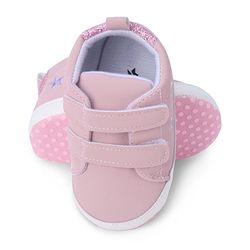 Cute Walk by Babyhug Booties with Velcro Closure - Pink