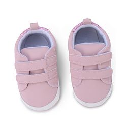 Cute Walk by Babyhug Booties with Velcro Closure - Pink
