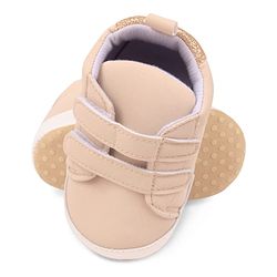 Cute Walk by Babyhug Booties with Velcro Closure - Pink