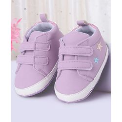 Cute Walk by Babyhug Booties with Velcro Closure - Pink