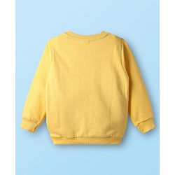 Babyhug Cotton Knit Full Sleeves Sweatshirt with Animal Graphics Pack of 2 - Yellow & White