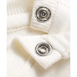 Babyhug 100% Cotton Knit Full Sleeves Sweatshirt With Floral Graphics & Crochet Applique - Off White