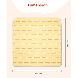 Babyhug 6 Layer 100% Cotton Gauze Muslin Baby Blanket | Super Soft | Breathable | Absorbent - Yellow