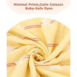 Babyhug 6 Layer 100% Cotton Gauze Muslin Baby Blanket | Super Soft | Breathable | Absorbent - Yellow