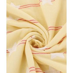 Babyhug 6 Layer 100% Cotton Gauze Muslin Baby Blanket | Super Soft | Breathable | Absorbent - Yellow