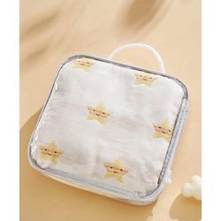 Babyhug 6 Layer 100% Cotton Gauze Muslin Baby Blanket | Super Soft | Breathable | Absorbent - Yellow