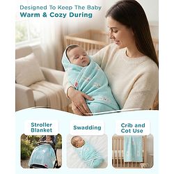 Babyhug 6 Layer 100% Cotton Gauze Muslin Baby Blanket | Super Soft | Breathable | Absorbent - Yellow