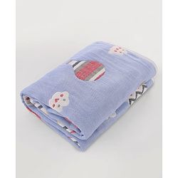 Babyhug 6 Layer 100% Cotton Gauze Muslin Baby Blanket | Super Soft | Breathable | Absorbent - Yellow