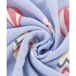 Babyhug 6 Layer 100% Cotton Gauze Muslin Baby Blanket | Super Soft | Breathable | Absorbent - Yellow