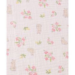 Babyhug 6 Layer Muslin Baby Blanket with Contrast Wide Edge Panda Print - Green| Absorbent Soft & Breathable| All Season Blanket| New Born Gifting| Bath Towel, Wrapper, Feeding Towel| Machine Washable
